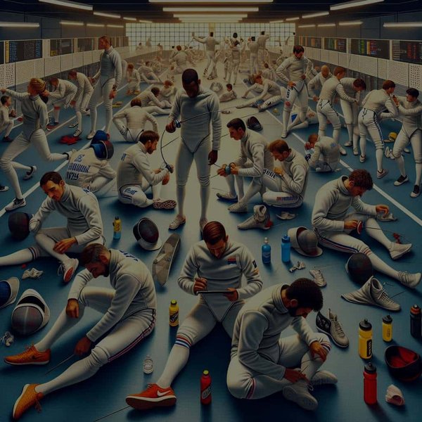 En quoi consiste une routine de récupération pour les escrimeurs après une compétition?